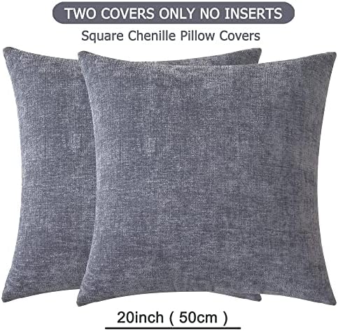 GAWAMAY Decorative Square Throw Pillow Covers 20"x20" Inch Set of 2, Super Soft - Image 6