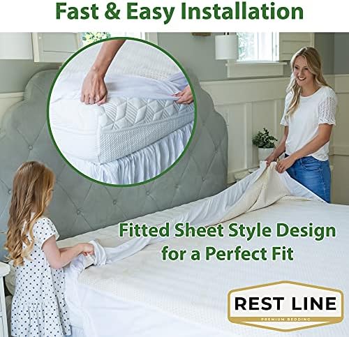 Rest Line - Premium Organic Waterproof Mattress Protector - Full - Image 5