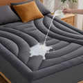 Waterproof King Mattress Pad, Noiseless Mattress Protector King Size by QUIETSEA