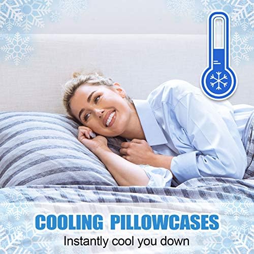 Cooling Pillow Cases Only, Queen Size Set of 2 - Image 4