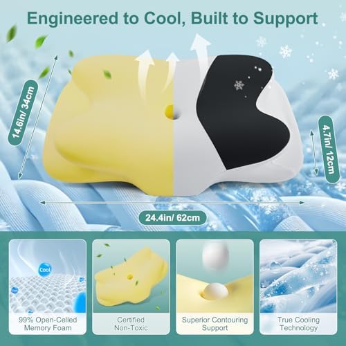 DONAMA Cervical Pillow Ergonomic Memory Foam Pillow - Image 2