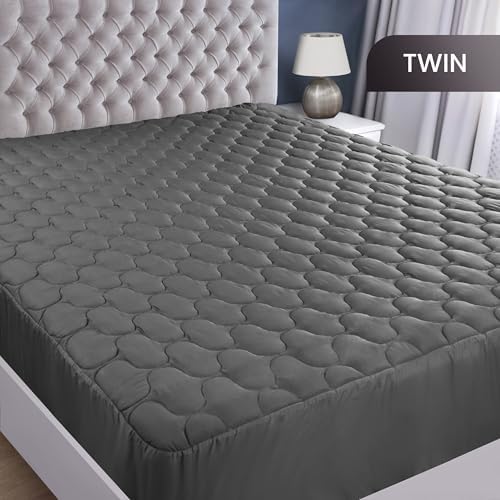 Waterproof Twin Mattress Protector, Mattress Pad fits Upto 16" Deep Pocket - Image 2