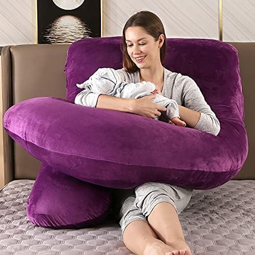 Elover U Shaped Pregnancy Pillow, Full Body Maternity Support - Image 2
