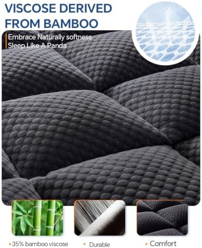 BEDELITE Dual Layer Queen Size Memory Foam Mattress Topper - Image 2
