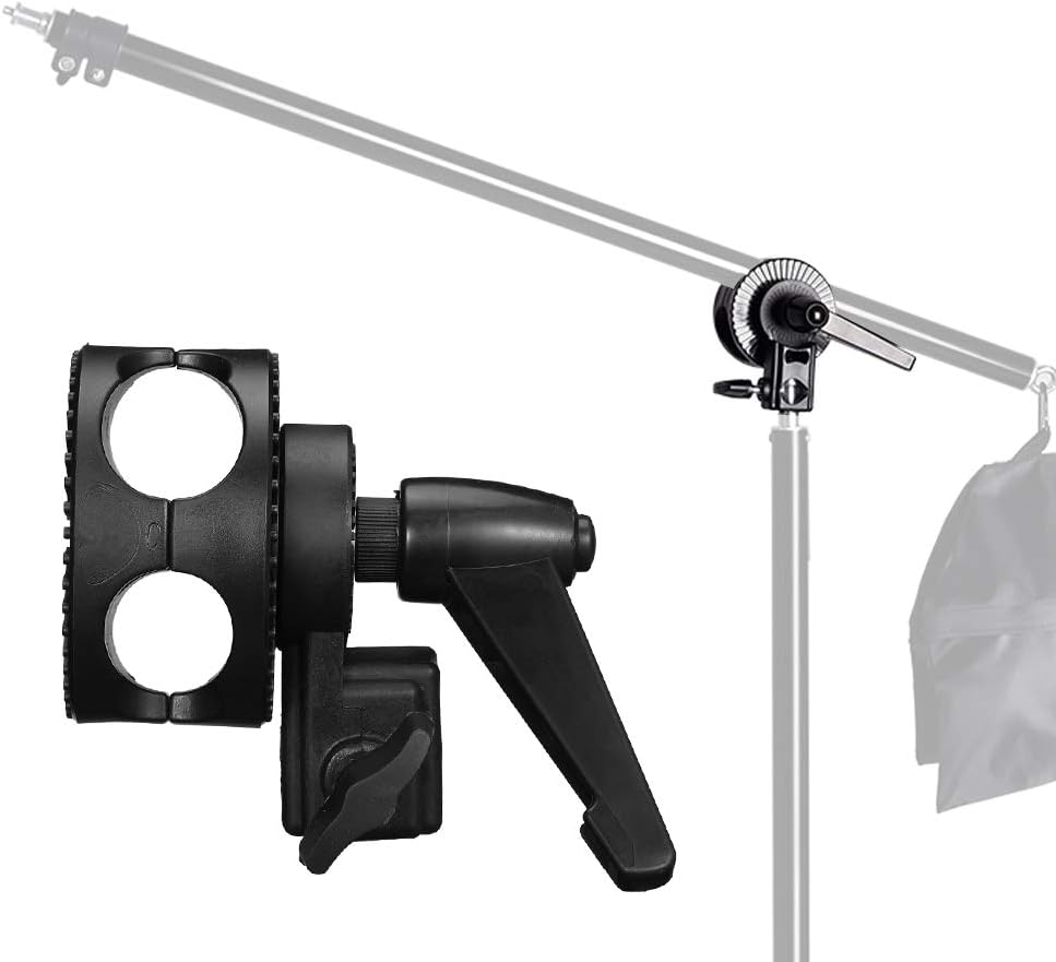 Grip Swivel Head Clamp Holder Bracket Adapter for Light Stand, Extension Boom Arm,Reflector Arm Support and Other Photographic Equipment