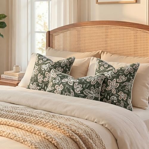 MATTINS Vintage Floral Patterned Throw Pillow Covers 24x24 - Image 7