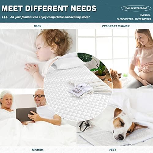 UNILIBRA Full XL Waterproof Mattress Pad Protector, 6-19 Inch Deep Pocket - Image 5