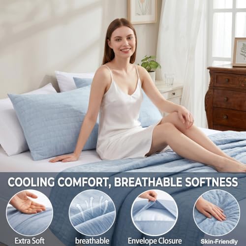 Swift Home Cooling Pillow Cases Standard Size Set of 2 - Image 3
