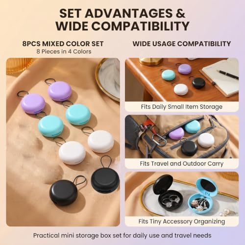 8 Pcs Round Earplug Case with Lanyard - Image 6