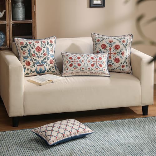 patdrea Designer French Vintage Linen Throw Pillow Cover - Image 3