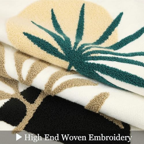Merrycolor Boho Sun Throw Pillow Covers 18 X 18 Textured Mid Century Modern - Image 4