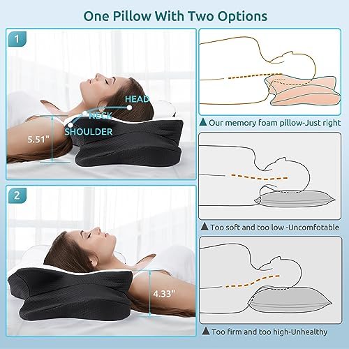 DONAMA Cervical Pillow for Neck and Shoulder Pain Relief, Cooling Contour - Image 5