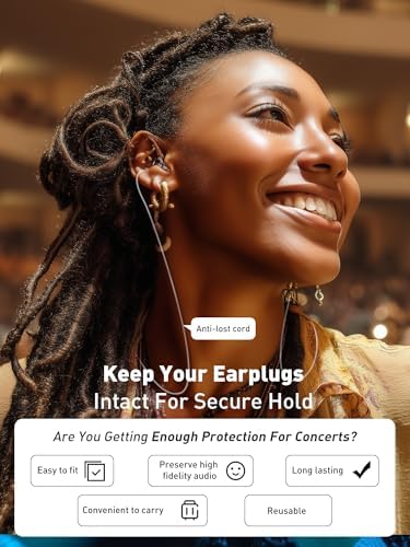 Hearprotek Concert Ear Plugs, 2Pairs Reusable high Fidelity Musician Ear Plugs - Image 5