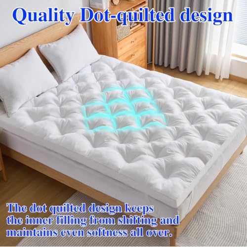 WhatsBedding 2 Inch Memory Foam Mattress Topper Full Size - Image 6
