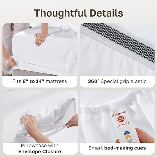 California Design Den 100% Organic Cotton XL Twin Sheets - Image 4