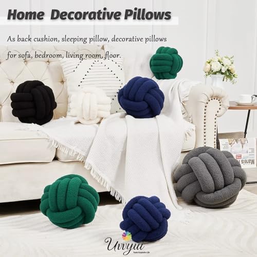 Uvvyui Knot Pillow Ball, Soft Home Decorative Pillows, Round Throw Pillow - Image 5