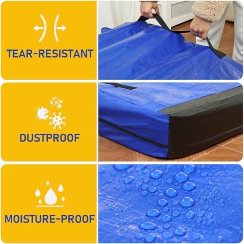 Mattress Bags for Moving, Full XL Mattress Storage Bag - Image 4
