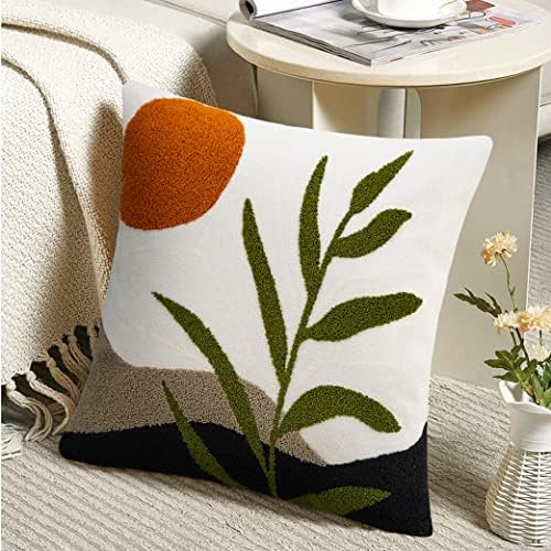 Merrycolor Decorative Throw Pillow Covers 16x16 Boho Pillow Covers Tufted Mid - Image 6