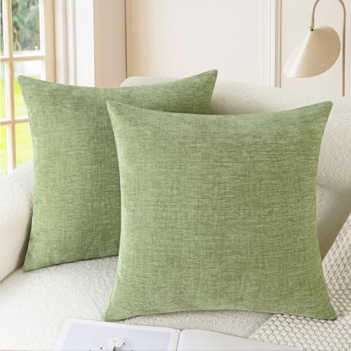 CaliTime Decorative Couch Throw Pillow Covers 26 X 26 Inches Sage Green by CaliTime