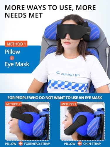SARISUN Travel Pillow with Chin Strap, Stable Head Support - Image 2