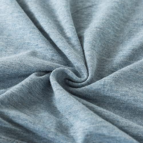 H HOUSEHOLD 100% Jersey Knit Cotton Body Size Pillowcases Set of 1, Super Soft - Image 4