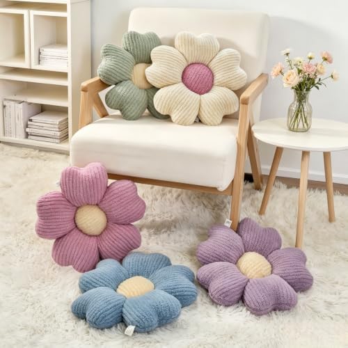 2 Pcs Flower Pillow 15'' Decorative Throw Pillows - Image 6