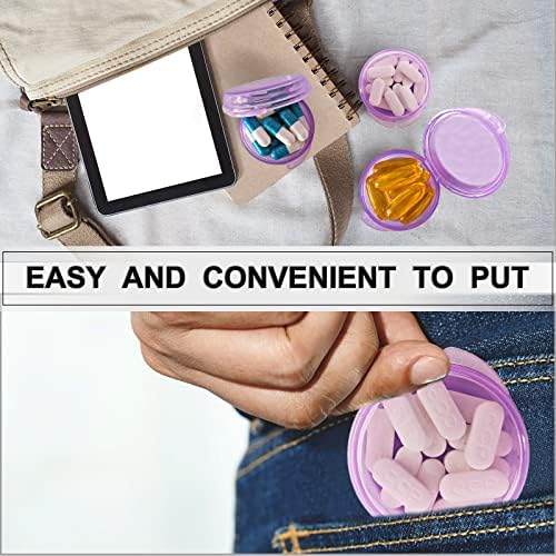 UHOUSE Small Pill Box, Daily Mini Pill Organizer Portable - Image 3