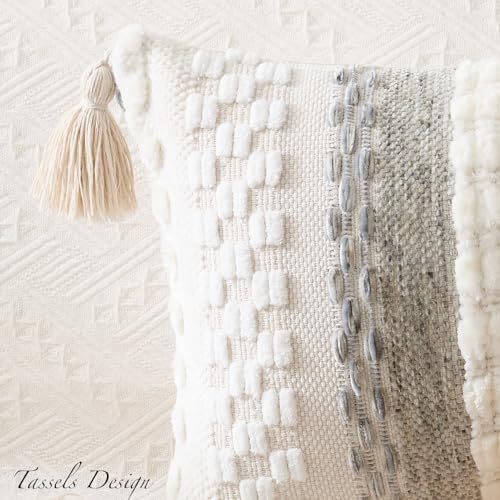 Kevin Textile Boho Tufted 20x20 Inch Pillow Cover 1 Pack - Image 2