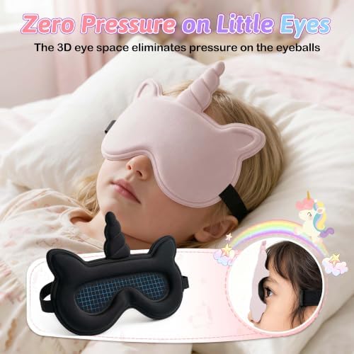 Kids Sleep Mask, Contoured 3D Sleeping Eye Mask - Image 5