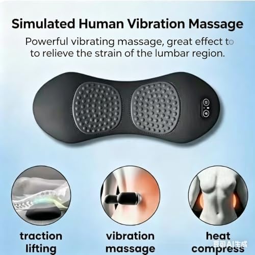 2026 Upgraded 3‑in‑1 Corded Electric Lumbar Support Pillow, Lower Back Massager - Image 3