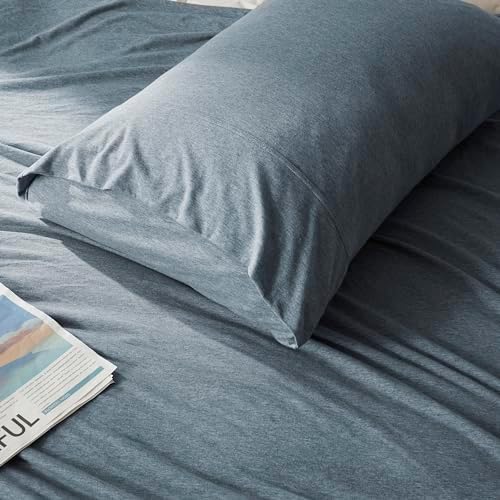 H HOUSEHOLD 100% Jersey Knit Cotton Queen Size Pillowcases Set of 2, Super Soft - Image 4
