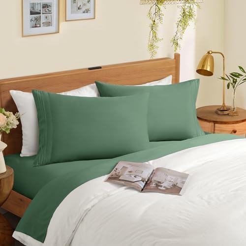 Horbaunal Microfiber Pillowcases King Size, 2 Pack - Image 2