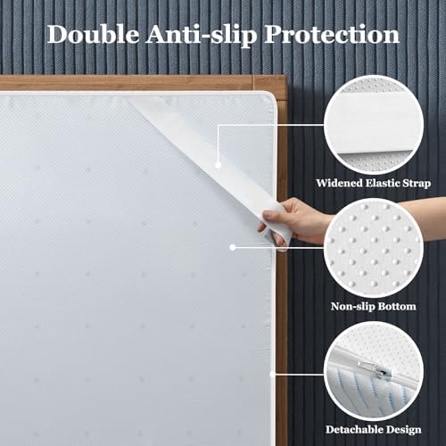BedStory 4 Inch King Size Extra Firm Mattress Topper, No Odor - Image 5