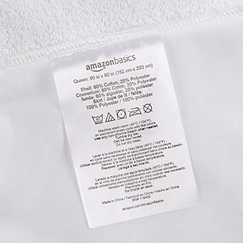 Amazon Basics Waterproof Breathable Mattress Protector, Queen Size, 18 inch Deep - Image 5