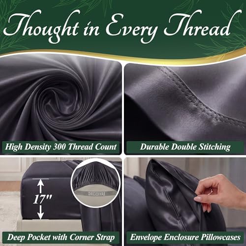 DECOLURE 100% Viscose Derived from Bamboo Sheets Queen Size - Image 4