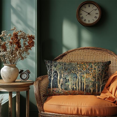 Rustic Autumn Forest Pillow Covers 12x20 Double-Sided, Fall Home Room Decor - Image 4