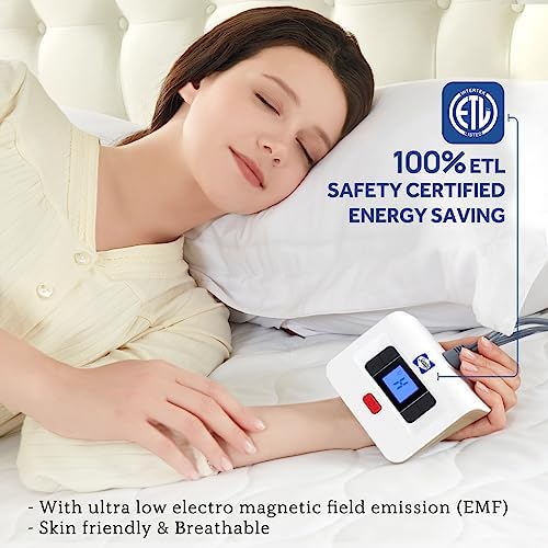 Sealy Heated Mattress Pad Full Size Luxury Quilted Electric Bed Warmer - Image 3