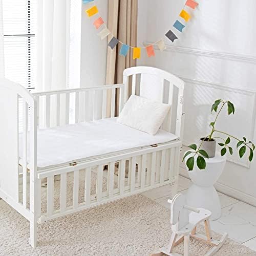 2 Pack Waterproof Crib Pad, Reusable Incontinence Flannel Crib Protector - Image 3