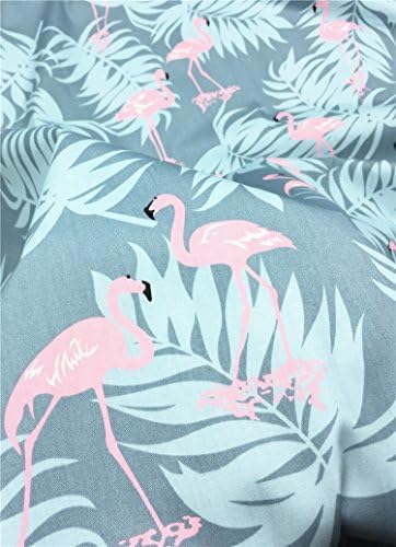 TAOSON Cotton Body Pillow Cover, Dark Grey Flamingos - Image 4