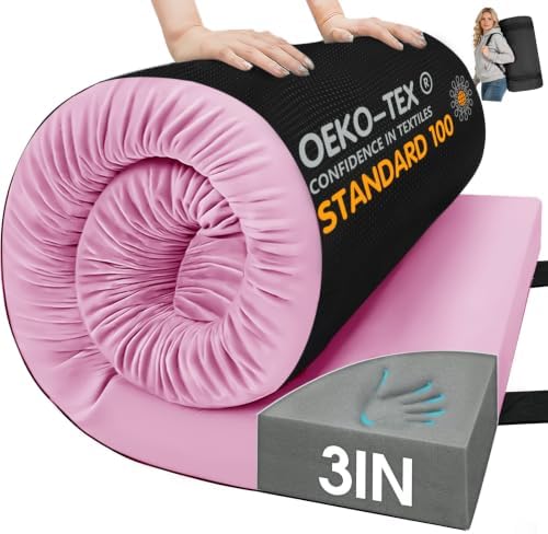 CYMULA Memory Foam Camping Mattress Pad, Sleeping Pad by CYMULA