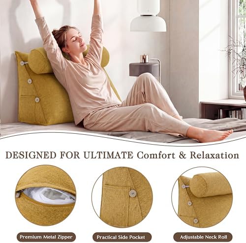 Adjustable Bed Wedge Reading Pillow - Image 3
