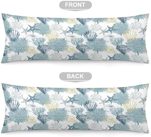 Starfish Sea Shell Coral Body Pillow Cover Pillowcase - Image 3