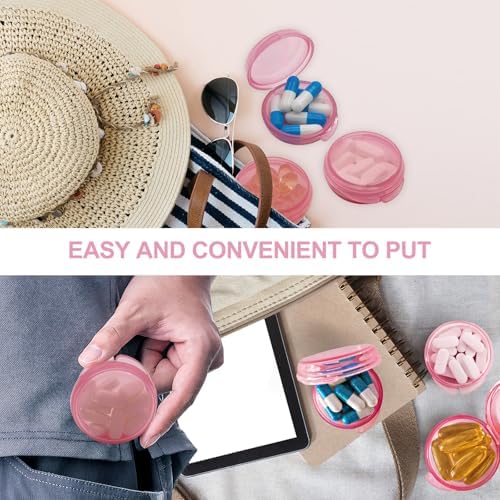 UHOUSE Small Pill Box, Daily Mini Pill Organizer Portable - Image 5
