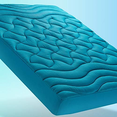SLEEP ZONE King Size Cooling Mattress Pad, Premium Zoned Quilted Fitted - Image 2