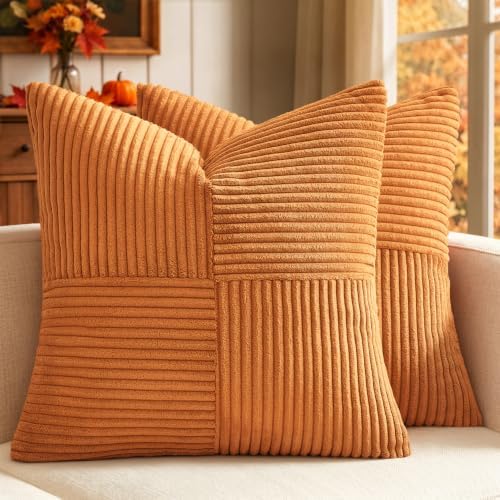 MIULEE Fall Burnt Decorative Throw Pillow Covers by MIULEE