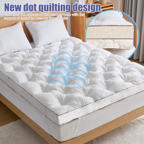 WhatsBedding 4 Inch Memory Foam Mattress Topper Full - Image 7