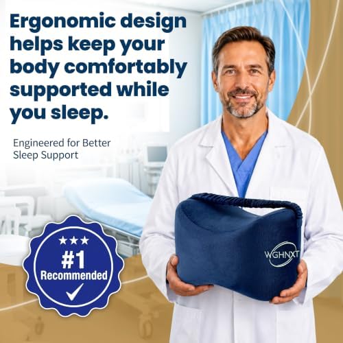 Knee Pillow for Side Sleepers, Memory Foam Leg Pillow - Image 7
