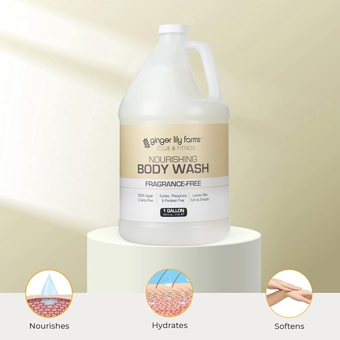 Ginger Lily Farms Club & Fitness Nourishing Body Wash, 100% Vegan & Cruelty-Free - Image 5