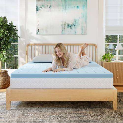 EGOHOME 4 Inch Queen Memory Foam Mattress Topper- Cooling Gel Infused - Image 2