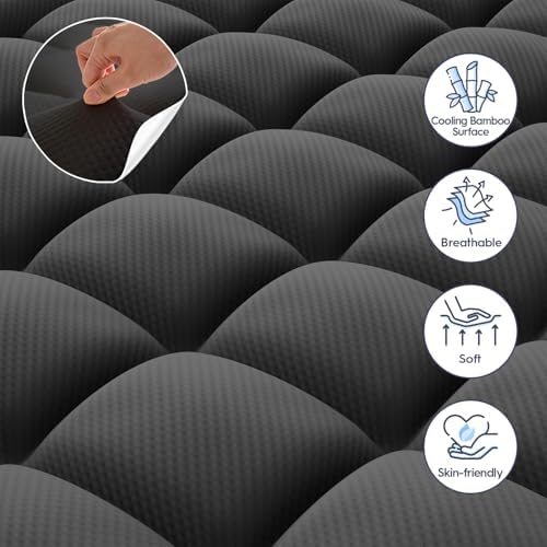 ELEMUSE 3 Inch Twin Dual Layer Memory Foam Mattress Topper - Image 3
